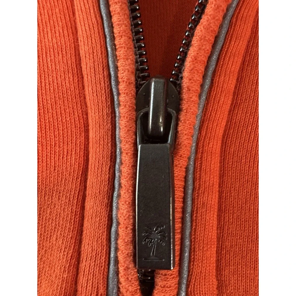 Tommy Bahama NFL‎ Cleveland Browns 1/4 Zip Pullover XL Pima Cotton Orange Logos